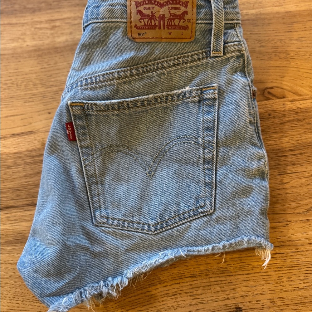 Levi's Women's Light Blue Denim Shorts